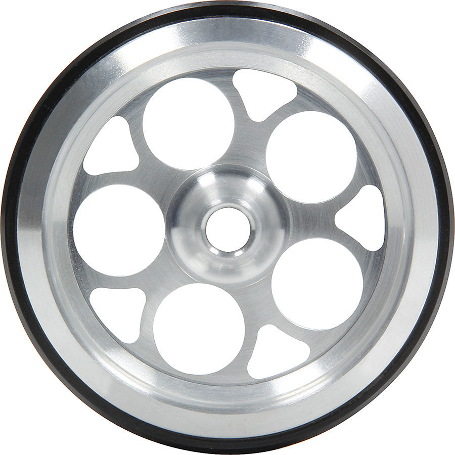 Allstar Performance ALL60512 Wheelie Bar Wheel 5-Hole Aluminum and Polyurethane, 3/8 Inch Hole
