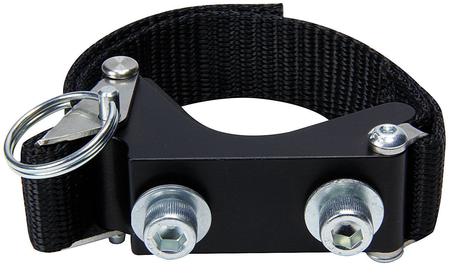 Allstar Performance ALL64273 Canister Mount Flat Panel for Shock Reservoirs, Aluminum and Nylon, Black Finish