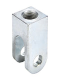 Allstar Performance ALL64305 Clevis for Suspension Limiter, 3/8 Inch Bore, 12mm x 1.25 Right-Hand Female Thread, Steel with Zinc Plated Finish