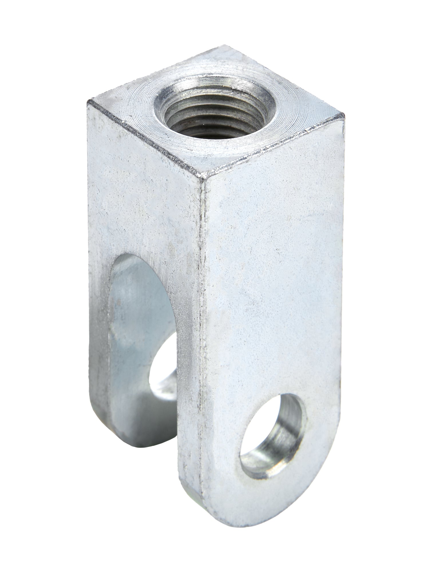 Allstar Performance ALL64305 Clevis for Suspension Limiter, 3/8 Inch Bore, 12mm x 1.25 Right-Hand Female Thread, Steel with Zinc Plated Finish