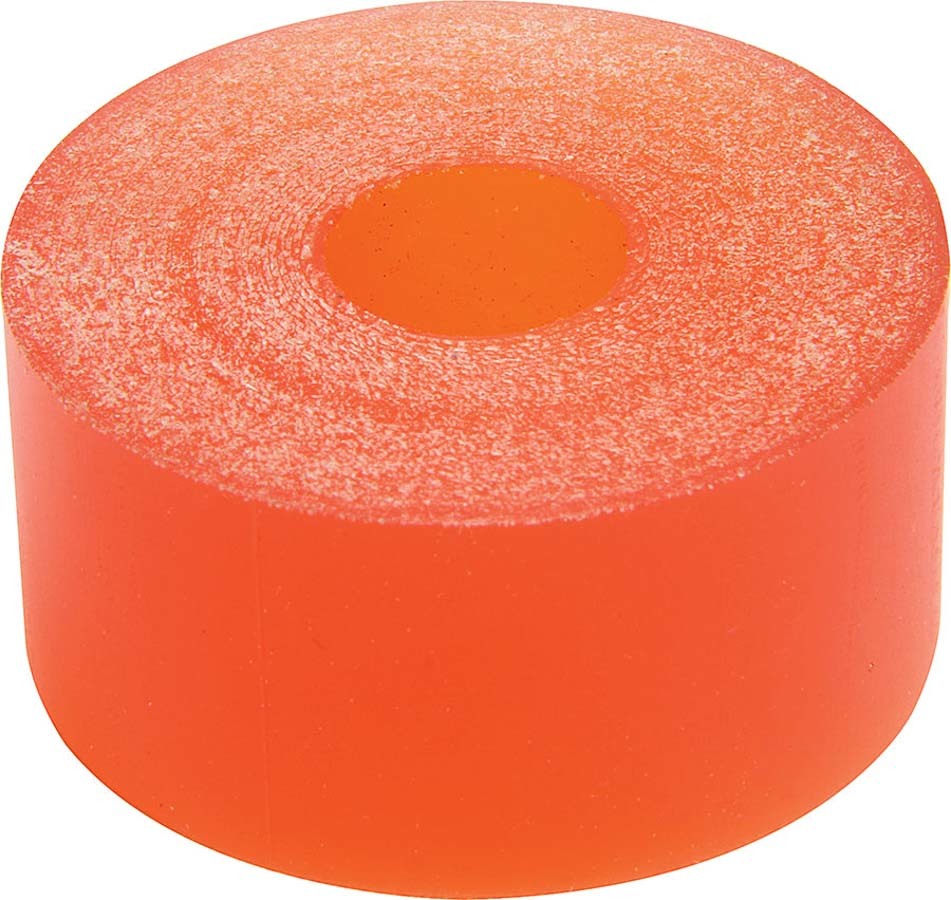 Allstar Performance ALL64335 Bump Stop Puck, 2.1 Inch Outer Diameter, 0.625 Inch Inner Diameter, 1 Inch Tall, Urethane, 55 Durometer, Orange