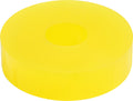 Allstar Performance ALL64344 Bump Stop Puck, 2.1-Inch Outer Diameter, 0.625-Inch Inner Diameter, 0.5-Inch Height, Urethane Material, Yellow Finish