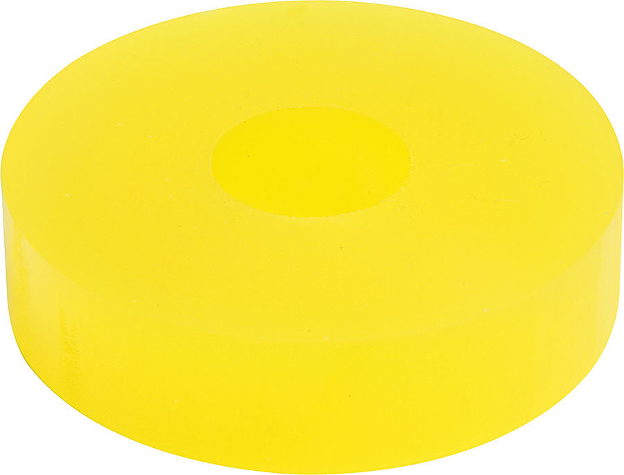 Allstar Performance ALL64344 Bump Stop Puck, 2.1-Inch Outer Diameter, 0.625-Inch Inner Diameter, 0.5-Inch Height, Urethane Material, Yellow Finish