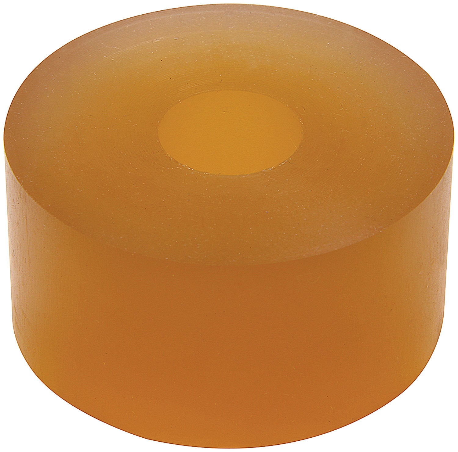 Allstar Performance ALL64369 Bump Stop Puck, 2 Inch Outer Diameter, 0.5 Inch Inner Diameter, 1 Inch Tall, 40 Durometer Polyurethane, Brown, Fits 14mm Shock Mounts