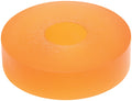 Allstar Performance ALL64373 Bump Stop Puck 55 Durometer Orange, 2 Inch Outer Diameter, 0.5 Inch Inner Diameter, 0.5 Inch Tall for Shock Mounts
