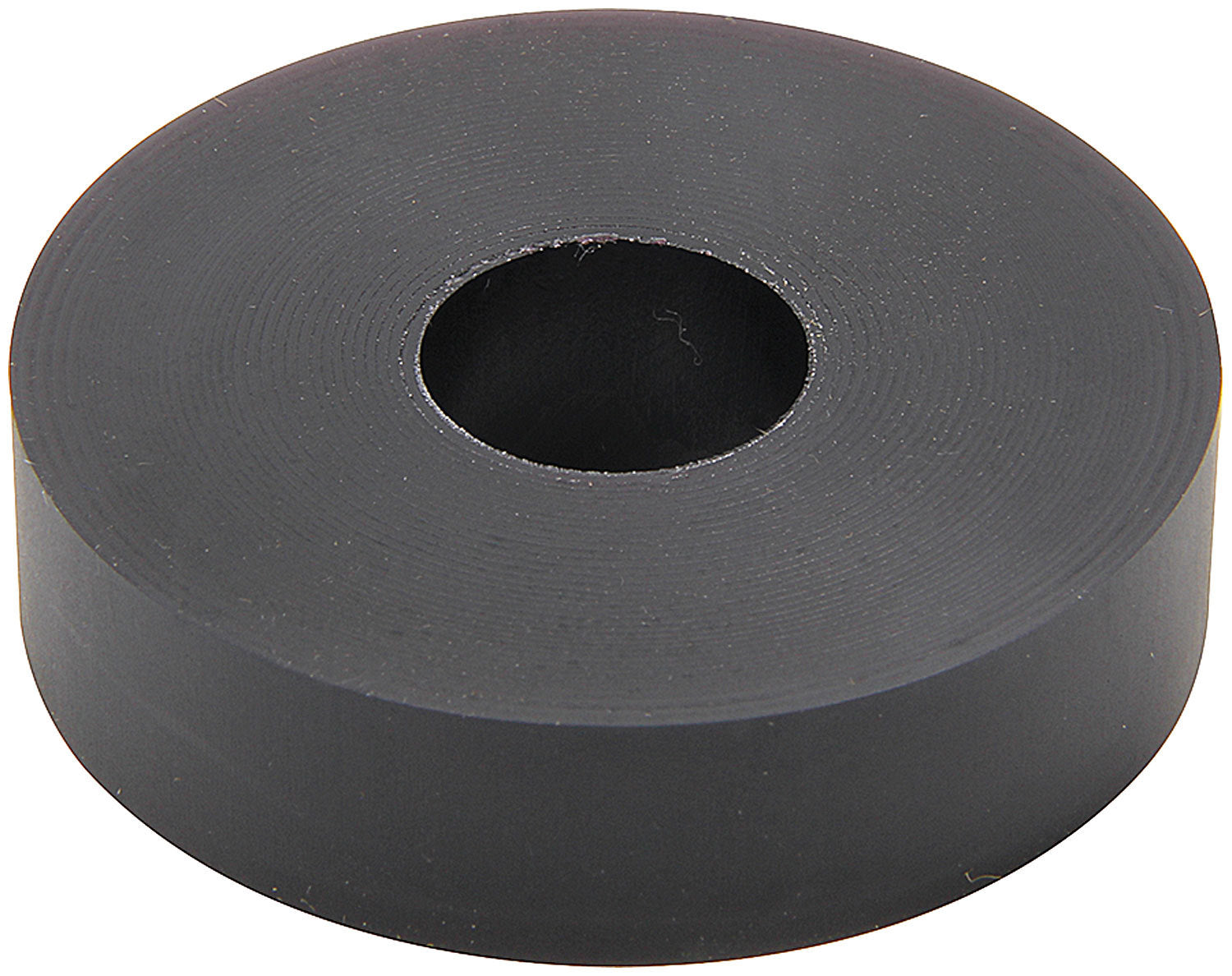 Allstar Performance ALL64379 Bump Stop Puck, 2 Inch Outer Diameter, 0.5 Inch Inner Diameter, 0.5 Inch Height, 65 Durometer Polyurethane, Black, Fits 14mm Shock Mounts