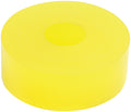 Allstar Performance ALL64385 Bump Stop Puck, 2 Inch OD, 0.75 Inch Tall, 0.5 Inch Inner Diameter, 75 Durometer Polyurethane, Yellow, Fits 14mm Shock Mounts