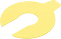 Allstar Performance ALL64410 U-Shaped Shock Shim Set, 14mm Diameter, 1/16 Inch Thickness, Yellow Plastic, Pack of 10