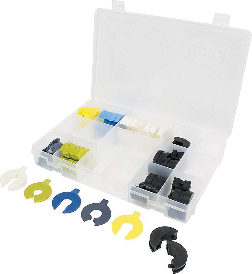Allstar Performance ALL64442 16mm Shock Shim Kit, Standard, Plastic, Various Styles and Thicknesses