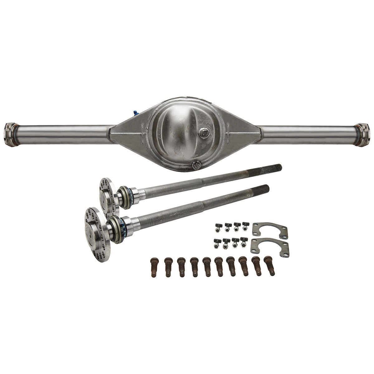 Allstar Performance ALL68757 Ford 9-Inch Rear Axle Housing Kit, 60-Inch Wide, Offset, 3-Inch Tubes, Steel, Natural Finish