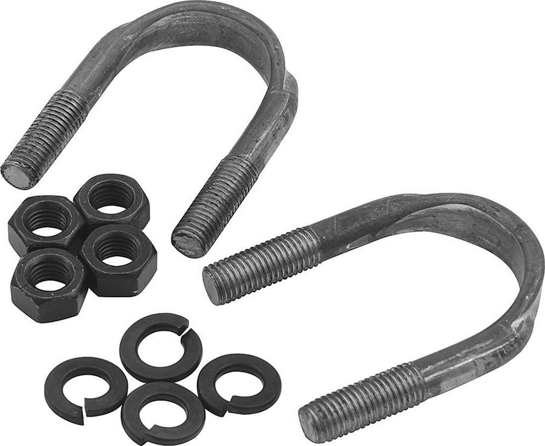 Allstar Performance ALL69017 U-Bolt Kit for 1310 U-Joint, Extra Long, Steel, Natural Finish, Includes Nuts and Washers