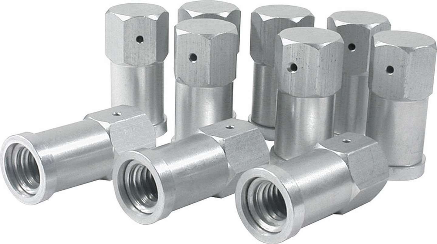 ALLSTAR Performance ALL72060 Aluminum Nut Set with 3/8-16-Inch Thread, Clear Anodized, Pack of 10
