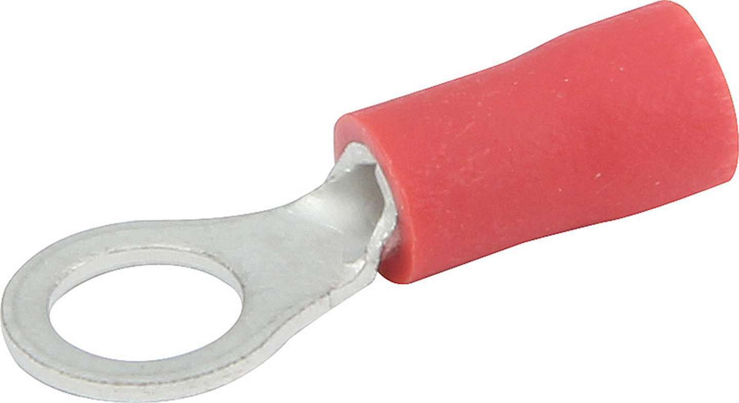 ALLSTAR Performance ALL76033 Ring Terminal with #10 Hole for Insulated Wiring, 22-18 Gauge, Red, Tin Plated Copper, Set of 20