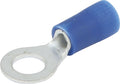 Allstar Performance ALL76043 Ring Terminal with Number 10 Hole for 16-14 Gauge Wire, Insulated, Tin Plated Copper, Blue, Pack of 20