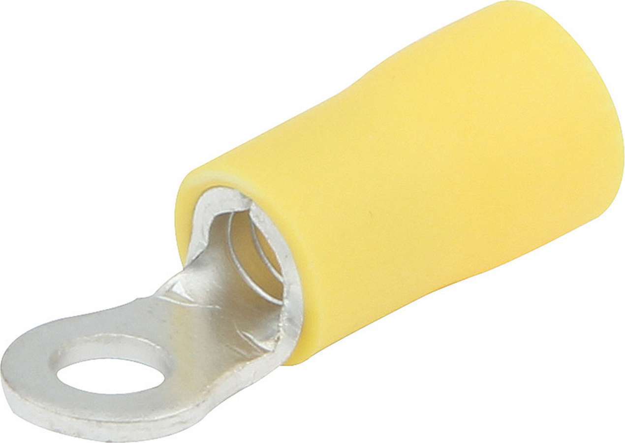 Allstar Performance ALL76051 Ring Terminal with #6 Hole, Insulated, 12-10 Gauge Wire, Tin Plated Copper, Yellow, Set of 20