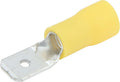 ALLSTAR Performance ALL76057 Blade Terminal Male Insulated 12-10 Gauge Wire, Tin Plated Copper, Yellow, Set of 20