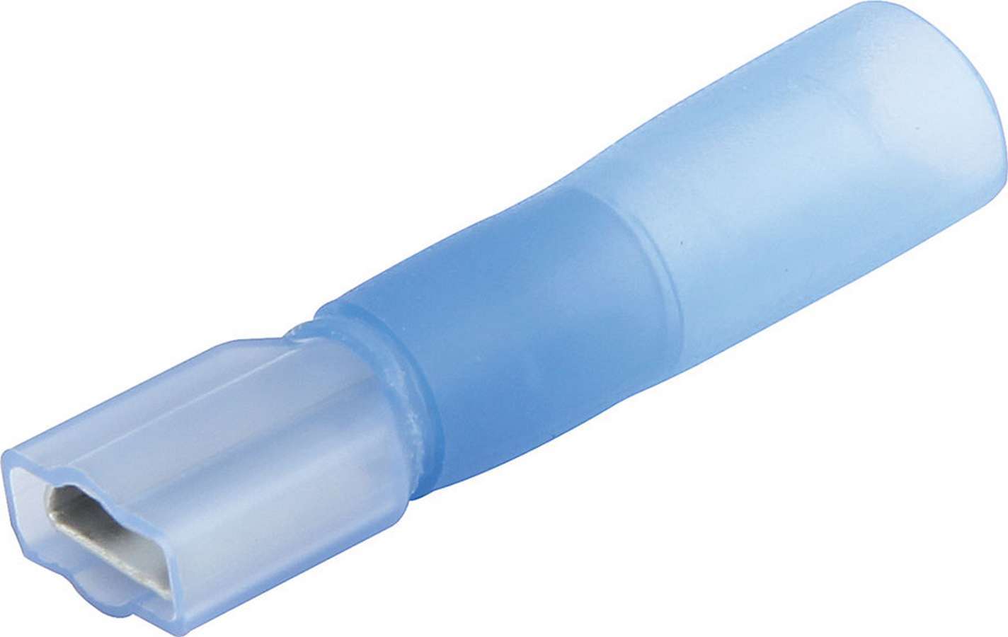 Allstar Performance ALL76078 Blade Terminal Female Heat Shrink 16-14 Gauge, Tin Plated Copper, Blue, Pack of 10