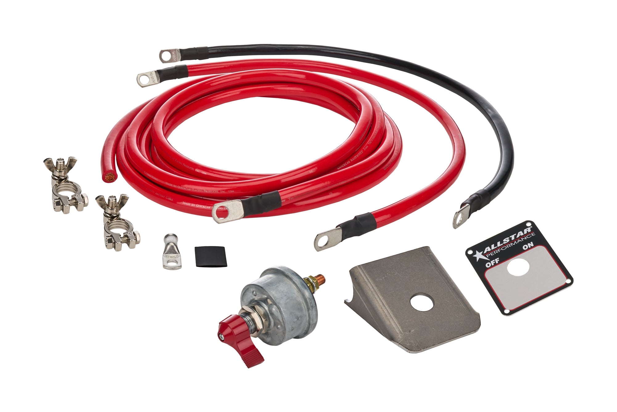 Allstar Performance ALL76109 Battery Cable Kit for Crown Victoria with 2 Gauge Wires and Top Mount Battery Terminals