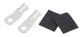 Allstar Performance ALL76116 Ring Terminals for 2 Gauge Wire with 5/16 Inch Eyelet, Tin Plated Copper, Heat Shrink Included