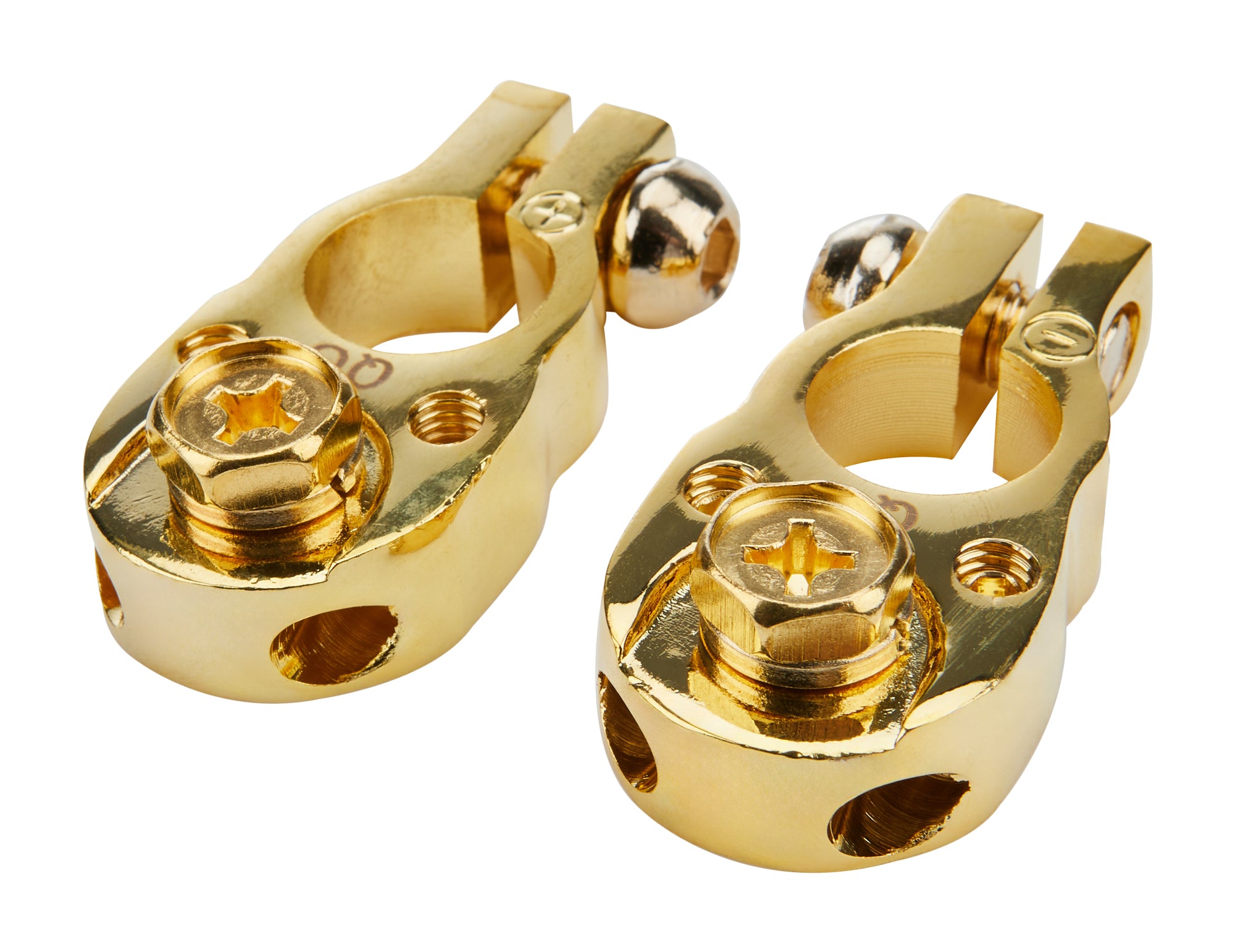 Allstar Performance ALL76120 Gold Top Post Battery Terminal Pair