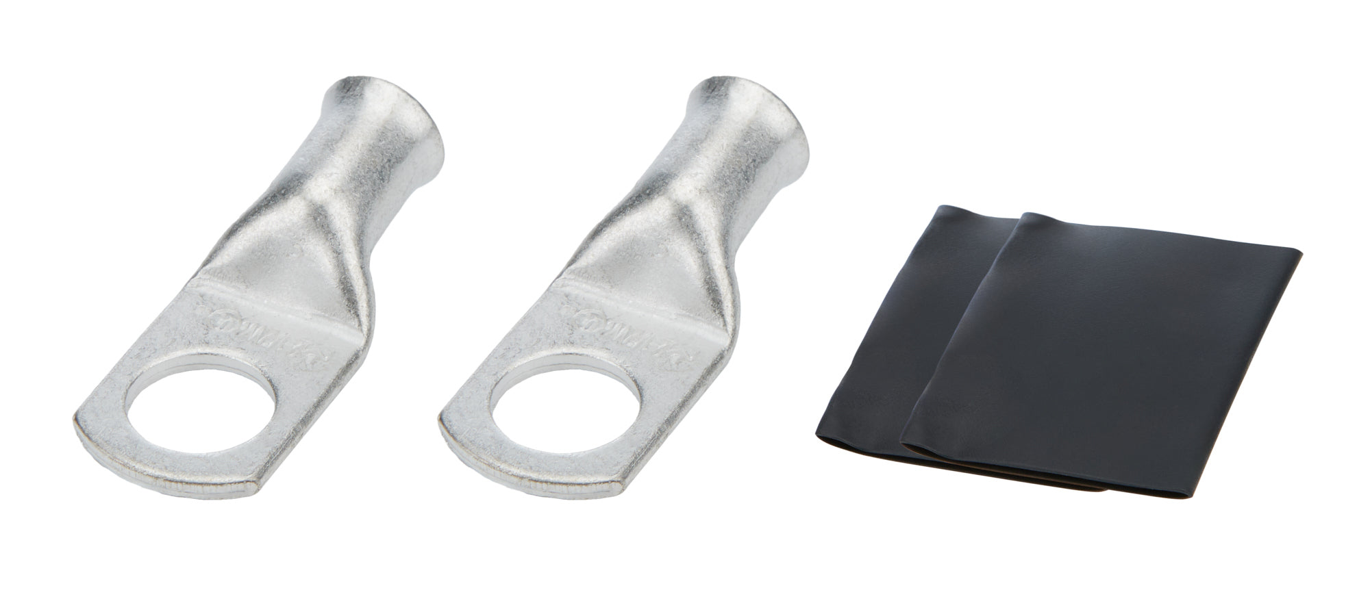 Allstar Performance ALL76128 Brass Battery Terminal with 1/2 Inch Eyelet for 2 Gauge Cable, Heat Shrink Included, Pair