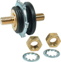 Allstar Performance ALL76142 Battery Cable Thru Stud with Bulkhead Mount, 1.25-Inch Diameter Hole, 3/8-16 Inch Stud, Hardware Included