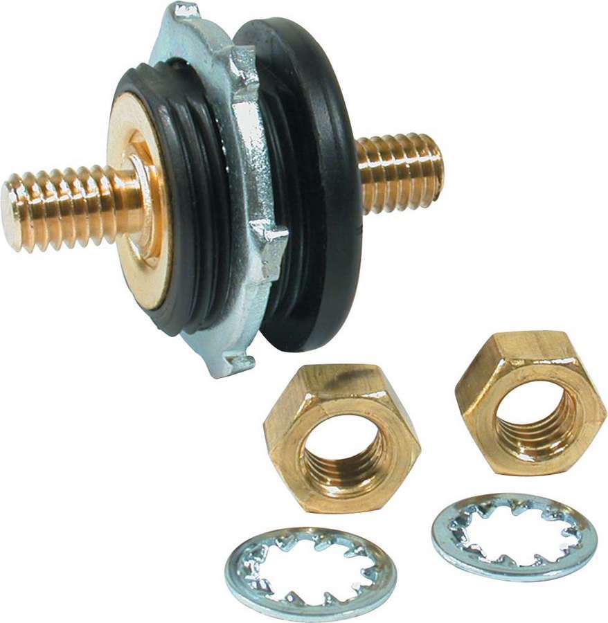 Allstar Performance ALL76142 Battery Cable Thru Stud with Bulkhead Mount, 1.25-Inch Diameter Hole, 3/8-16 Inch Stud, Hardware Included