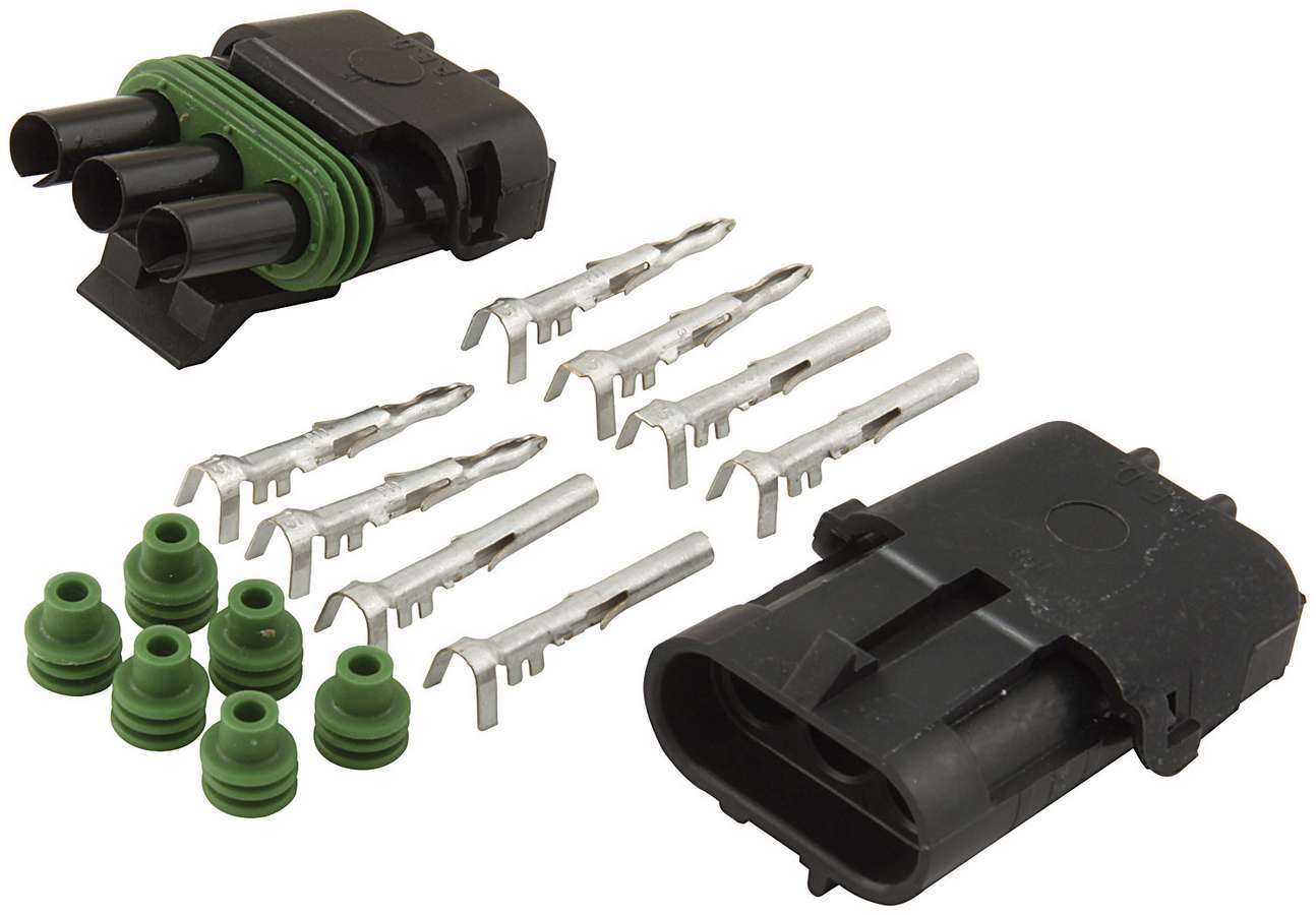 Allstar Performance ALL76267 Weather Pack 3-Wire Connector Kit