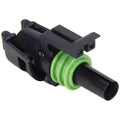Allstar Performance ALL76288 Weather Pack Female Housing with Seal, 1 Pin, 12V, 20 Amp, Black Plastic