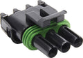 Allstar Performance ALL76292-10 Weather Pack Female Housing Kit with Seals, 3-Pin, 12V, 20 Amp, Black Plastic, Set of 10