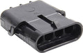 Allstar Performance ALL76295 Weather Pack Housing, 4 Pin, Male, 12V, 20A, Black Plastic