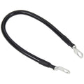 Allstar Performance ALL76341-20 Battery Cable, 4 Gauge, 20 Inch Length, Copper Wire, Black Finish with 3/8 Inch Ring Terminals