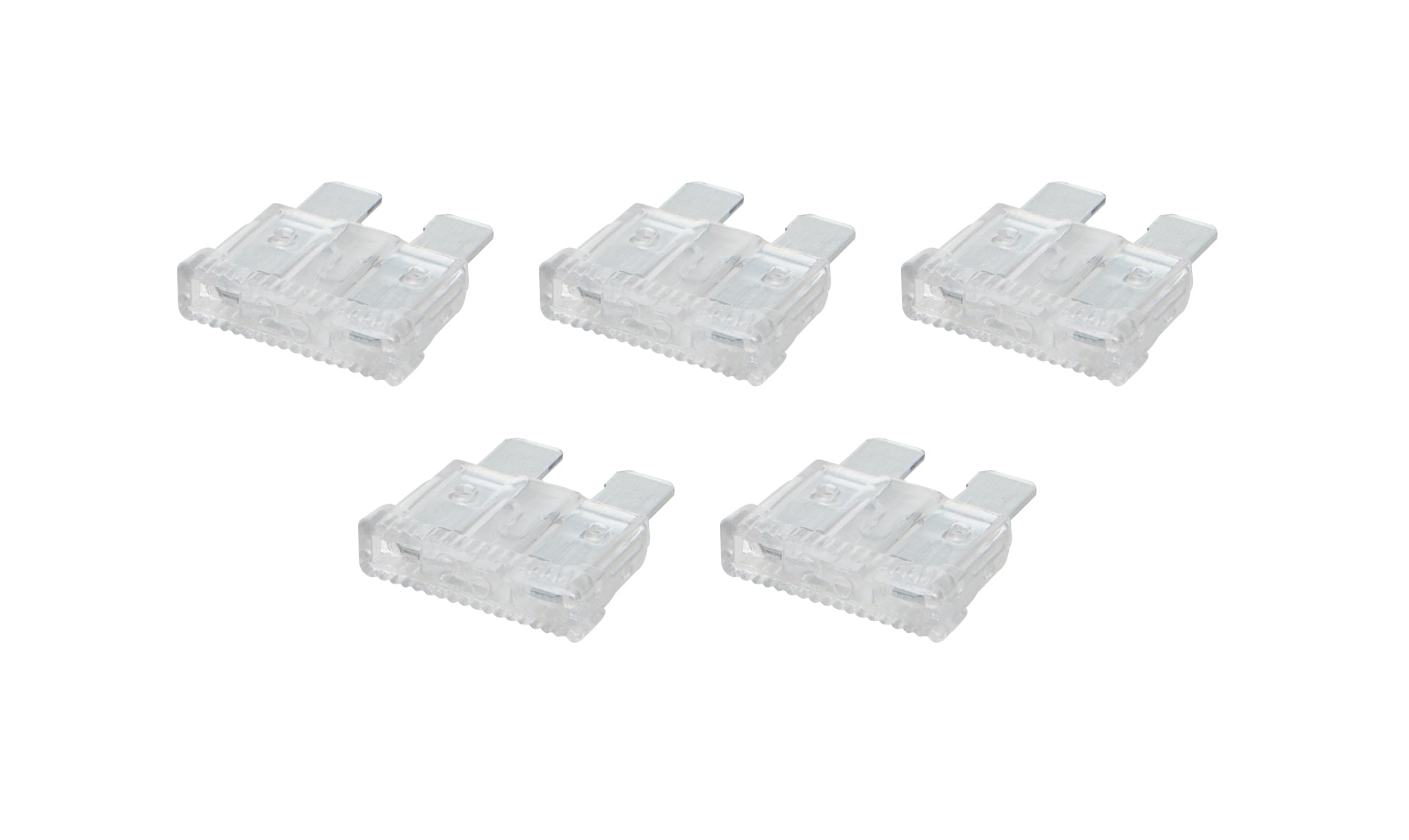 Allstar Performance ALL76368 ATC/ATO Fuse 25 Amp, Plastic, Clear, Pack of 5