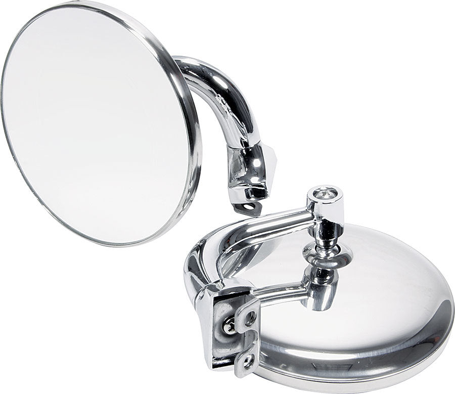 Allstar Performance ALL76401 Peep Mirrors, 4 Inch Diameter, Stainless Steel, Chrome Finish, Pair