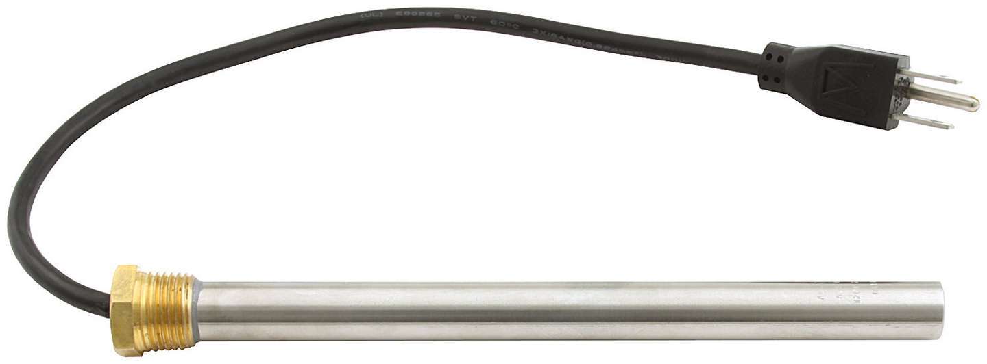 Allstar Performance ALL76416 Immersion Heater, 250 Watt, 120V, 7.5 Inch Length, Steel Fitting with 12 Inch Cord