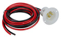Allstar Performance ALL76432 Outlet Housing with Wiring Harness, 110V Flange Mount, 3-Prong Male Socket