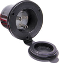 Allstar Performance ALL76434 Covered Outlet Housing 110V Flange Mount 3-Prong Male Socket