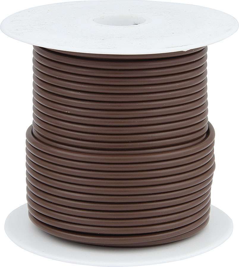 Allstar Performance 20-76515 20 AWG Brown Primary Wire 100 Feet Copper With Plastic Insulation