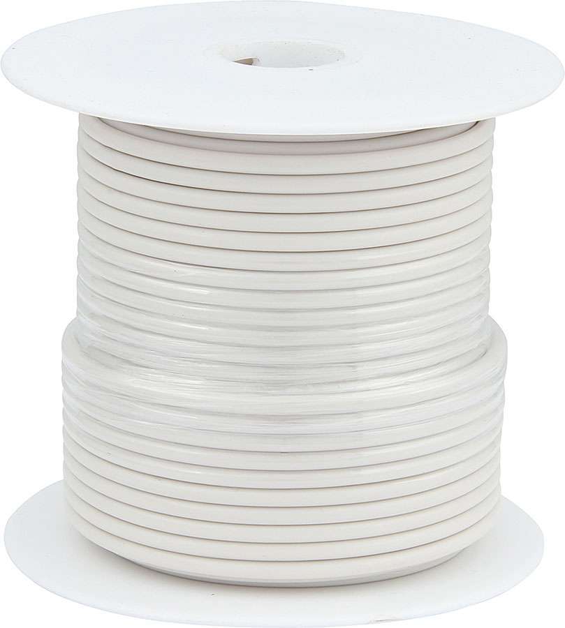 Allstar Performance 14-76552 14 AWG White Primary Wire, 100 Feet, Copper Conductors