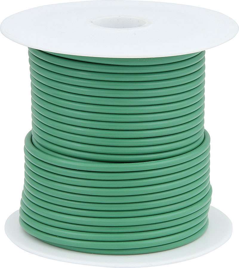 Allstar Performance 14AWG Green Primary Wire 100ft Copper with Plastic Insulation