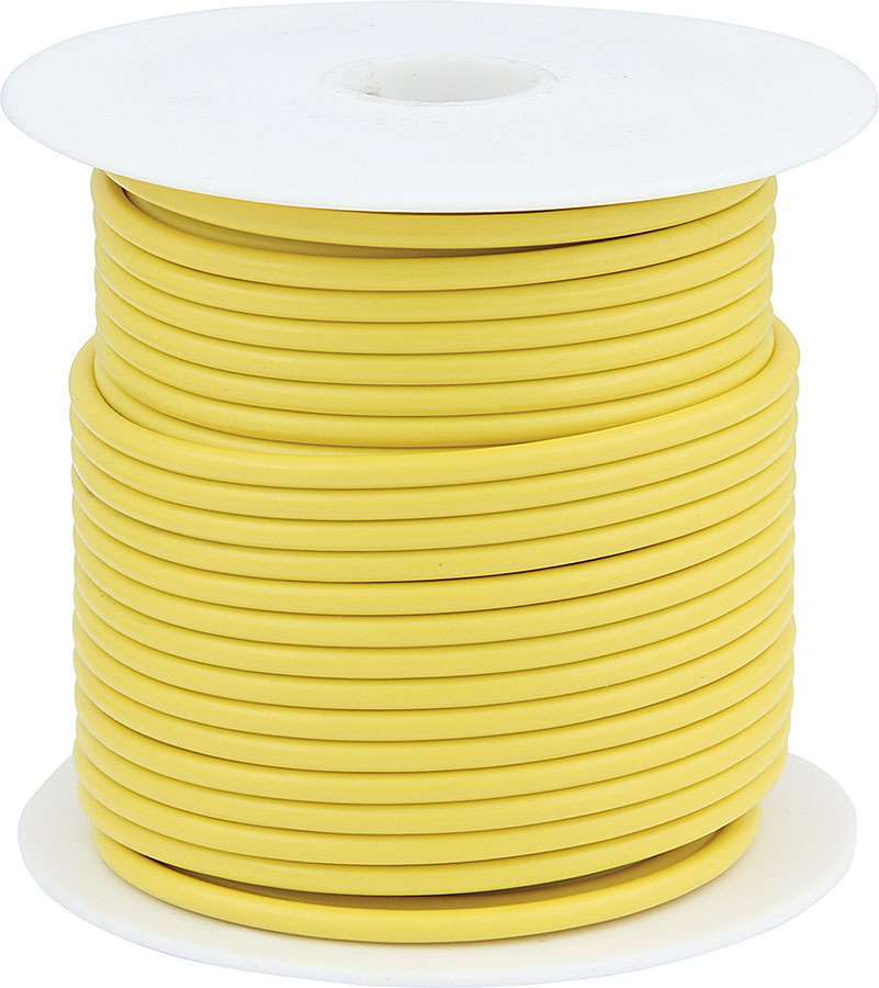 Allstar Performance 14 AWG Yellow Primary Copper Wire 100 ft Roll