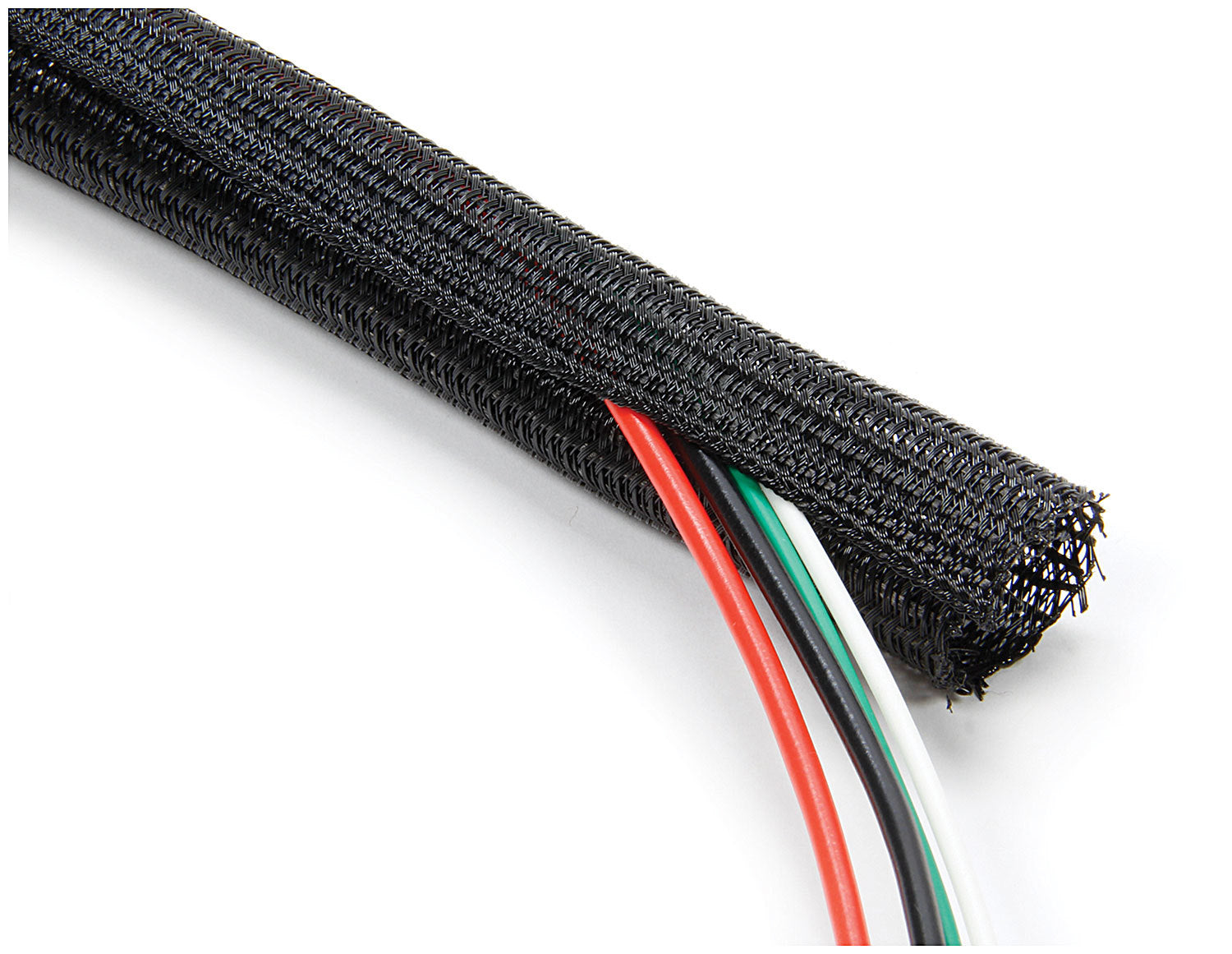 Allstar Performance ALL76610 Braided Plastic Hose and Wire Sleeve 1/8 Inch Diameter 20 Feet Black