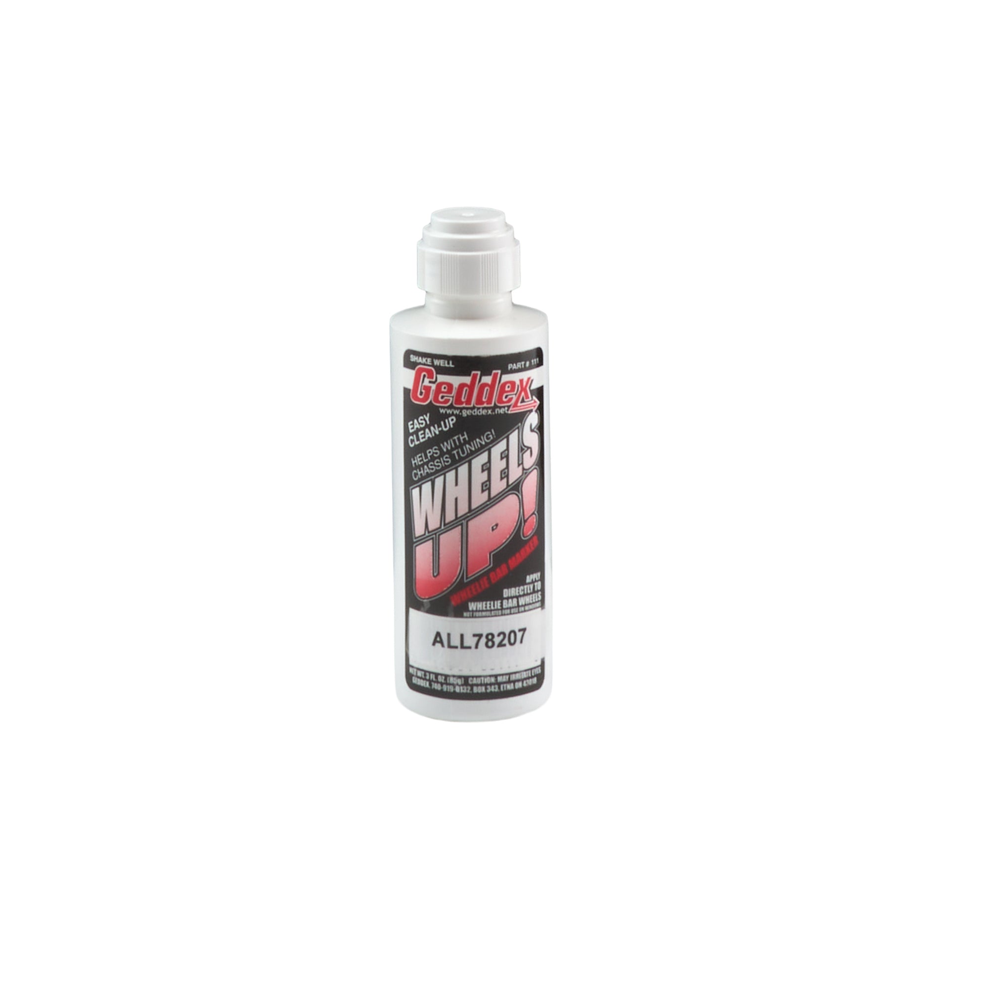 Allstar Performance ALL78207 Wheelie Bar Wheel Marker White 3 oz Bottle with Applicator