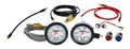 Allstar Performance ALL80080 Oil Pressure and Water Temperature Gauge Kit, 2-5/8 Inch Diameter, White Face with Warning Light