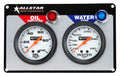 Allstar Performance ALL80090 Gauge Panel Assembly with Oil Pressure and Water Temperature Gauges
