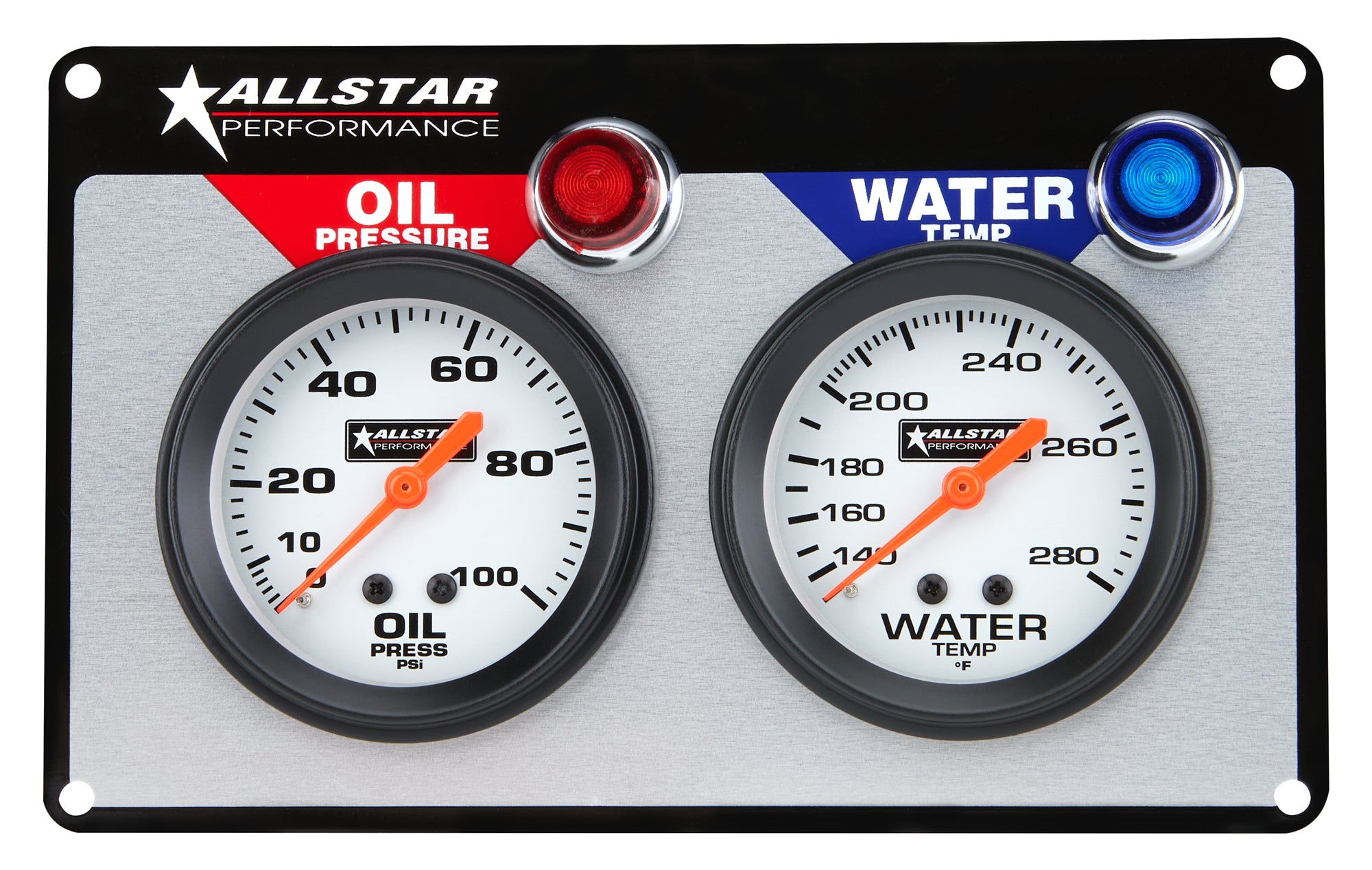 Allstar Performance ALL80090 Gauge Panel Assembly with Oil Pressure and Water Temperature Gauges