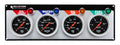 Allstar Performance ALL80114 4-Gauge Panel Assembly with Fuel Pressure, Oil Pressure, Oil Temperature, and Water Temperature Gauges