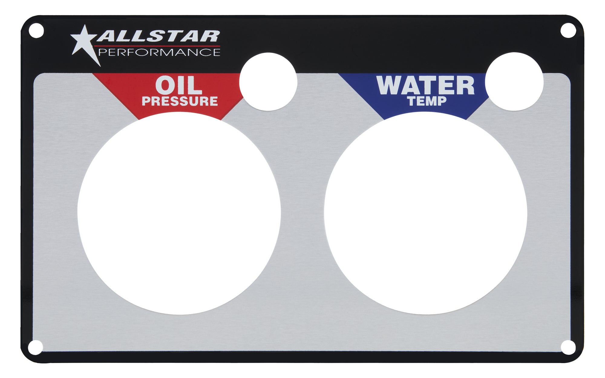 Allstar Performance ALL80125 Aluminum Oil Pressure and Water Temperature Gauge Panel Face Plate