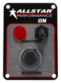 Allstar Performance ALL80142 Switch Panel with Indicator Light, Dash Mount, 2.625 x 3.75 Inches, Includes One Toggle and One Momentary Button
