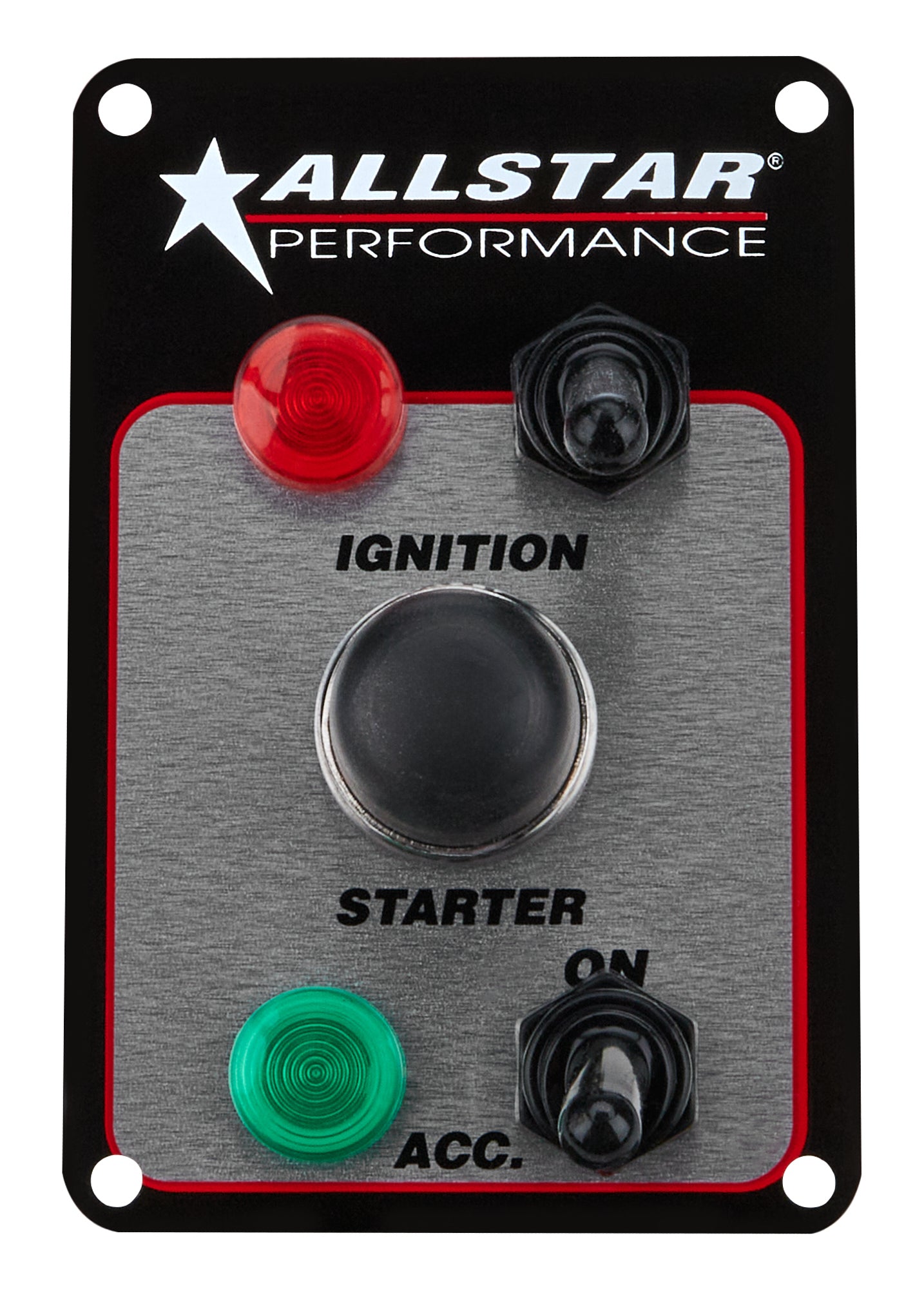 Allstar Performance ALL80146 Switch Panel with Indicator Lights and Toggle Switches for Dash Mounting